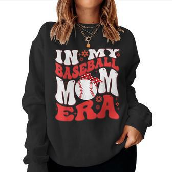 Retro In My Baseball Mom Era Mama Boy Women Sweatshirt - Monsterry DE