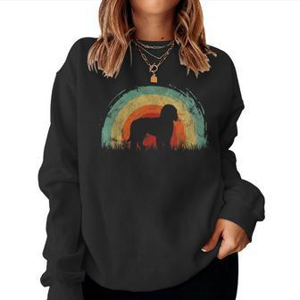 Retro Boxerdoodle Vintage Rainbow Dog Women Women Sweatshirt | Mazezy