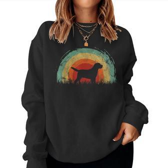 Retro Cavador Vintage Rainbow Dog Women Women Sweatshirt | Mazezy