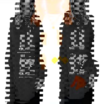 Rock Paper Scissors Nothing Beats Pickleball Player Lover Women Sweatshirt | Mazezy