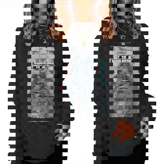 Satan Jesus Demon Devil Death Skull Pagan Death Women Sweatshirt | Mazezy