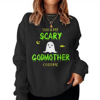 This Is My Scary Godmother Costume Halloween Lazy Easy Sweatshirt | Mazezy