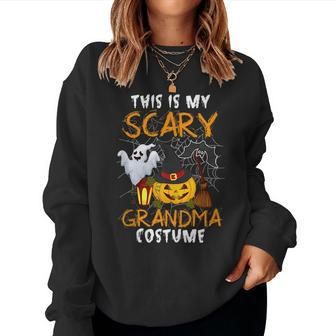 This Is My Scary Grandma Halloween Costume Women Sweatshirt | Mazezy