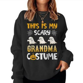 This Is My Scary Grandma Halloween Costumes Matching Family Women Sweatshirt | Mazezy