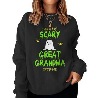 This Is My Scary Great Grandma Costume Halloween Lazy Easy Women Sweatshirt | Mazezy