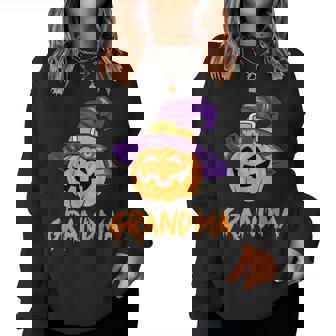 Scary Pumpkin Grandma Grandmother Matching Family Halloween Women Sweatshirt | Mazezy