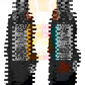 Schools Out For Summer Teacher Summer Vacation Groovy Women Sweatshirt | Mazezy