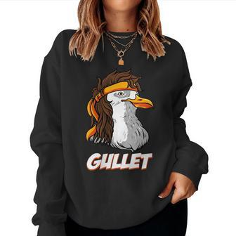 Seagul With A Mullet Gullet- Redneck Mullet Pride Women Sweatshirt | Mazezy