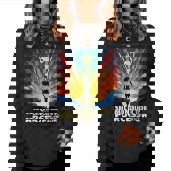 Semiconductor Processor Female Hero Job Women Women Sweatshirt | Mazezy