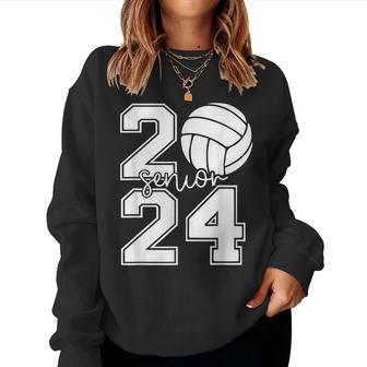 Senior Volleyball Class Of 2024 Seniors Boys Girls Graduate Women Sweatshirt - Seseable