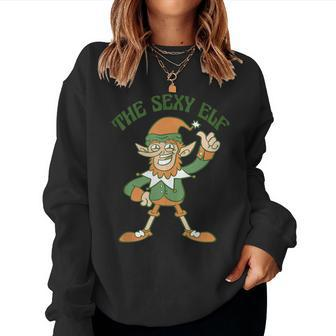 The Sexy Elf Cute Ugly Christmas Sweater Women Sweatshirt - Seseable