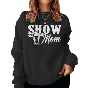 Show Mom Cow Cute Heifer Womens Women Sweatshirt | Mazezy