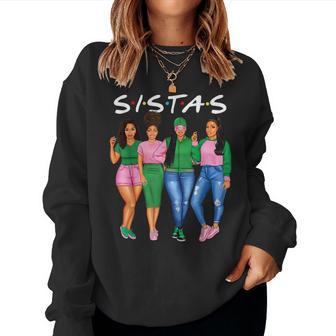 Sistas Melanin Black Black History Month African Queen Women Sweatshirt - Seseable