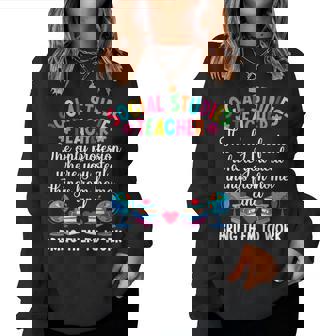 Social Studies Teacher Social Studies Teaching For Teacher Women Sweatshirt | Mazezy