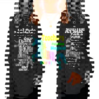 Social Studies Teachers Fabulous And Magical Unicorn Women Sweatshirt | Mazezy