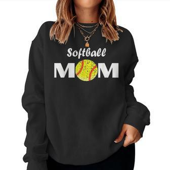 Softball Mom Softball For Mom Women Sweatshirt | Mazezy