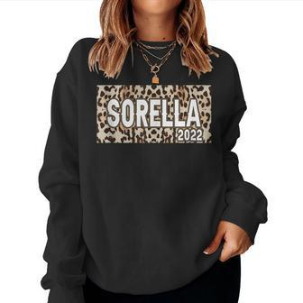 Sorella 2022 New Sister Announcement Italian Sister Leopard Women Sweatshirt | Mazezy