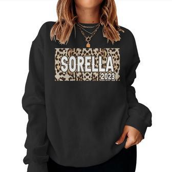Sorella 2023 New Sister Announcement Italian Sister Leopard Women Sweatshirt | Mazezy