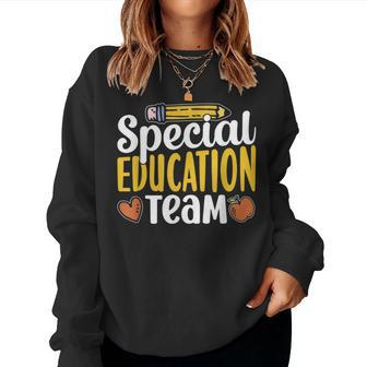 Special Education Team Teacher Sped Awareness Cute Women Sweatshirt - Seseable