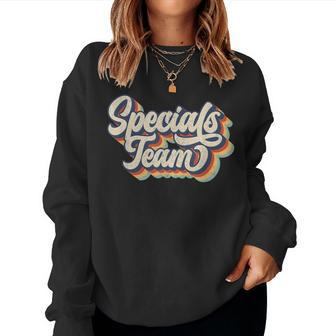 Specials Team Retro 70S 80S Back To School Autism Teacher Women Sweatshirt - Seseable