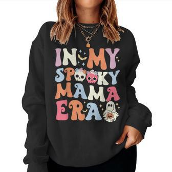 In My Spooky Mama Era Halloween Groovy Witchy Spooky Mom Women Sweatshirt - Seseable