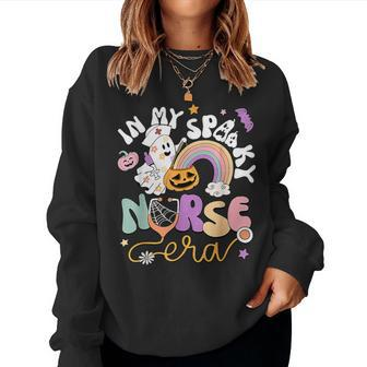 In My Spooky Nurse Era Halloween Rainbow Scary Horror Women Sweatshirt - Monsterry AU