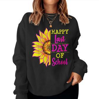 Sunflower Last Day Of School Teacher End Year Preschool Women Sweatshirt | Mazezy