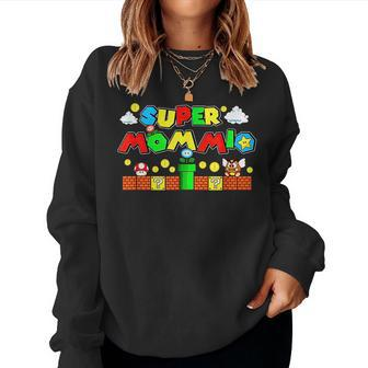 Super Mommio Mommy Mother Nerdy Video Gaming Lover Mommy Women Sweatshirt | Mazezy