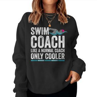 For Swim Coaches Appreciation Swimming Teacher Women Sweatshirt | Mazezy