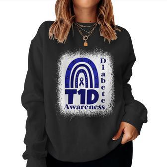 T1d Diabetic Dad Mom-Type 1 Diabetes Awareness Women Sweatshirt | Mazezy