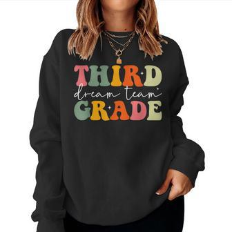 Teacher Appreciation Back To School Third Grade Dream Team Women Crewneck Graphic Sweatshirt - Seseable