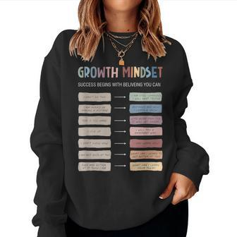 Teacher Growth Mindset Therapy Calming Women Sweatshirt | Mazezy