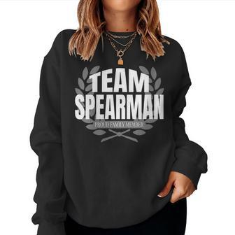 Team Spearman Proud Family Member Spearman Women Sweatshirt | Mazezy