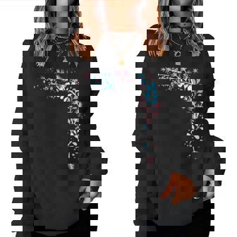 Transgender Pride Christmas Trans Lgbtq Ftm Mtf Mistletoe Women Sweatshirt | Mazezy