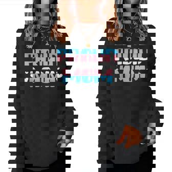 Transgender Proud Mom - Mom Transgender Pride Outfit Women Sweatshirt | Mazezy