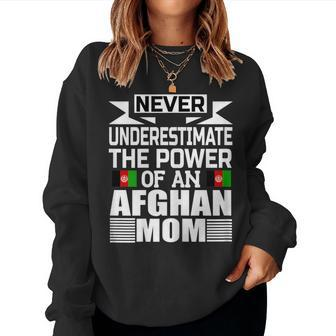 Never Underestimate The Power Of An Afghan Mom Women Sweatshirt - Seseable