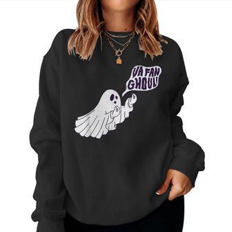 Va Fan Ghoul Italian Halloween Ghost Women Sweatshirt - Thegiftio UK