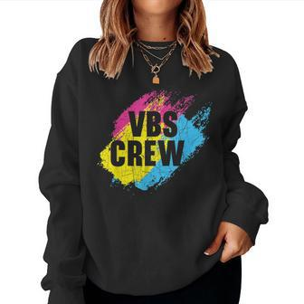 Vbs Crew Vacation Bible School Christian Teacher Women Crewneck Graphic Sweatshirt - Seseable