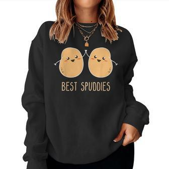 Vegan Best Spuddies Potato Veggies Women Women Sweatshirt | Mazezy