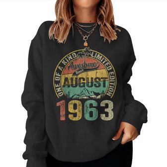Vintage 60Th Birthday Legend Since August 1963 For Men 60Th Birthday Sweatshirt | Mazezy DE
