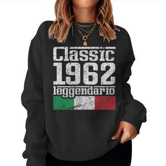 Vintage 62 Italian Sports Car Style Car Guy 60Th Birthday Women Sweatshirt | Mazezy