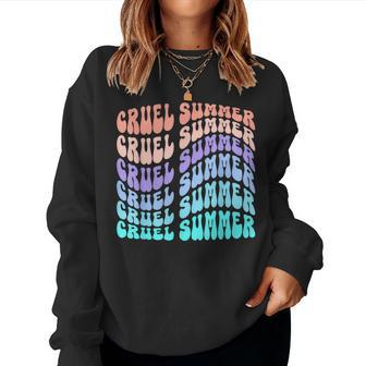 Vintage 70S Style Cruel Summer Groovy Style Women Sweatshirt - Monsterry CA