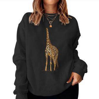 Vintage Giraffe Halloween For Giraffe Lovers Women Sweatshirt | Mazezy