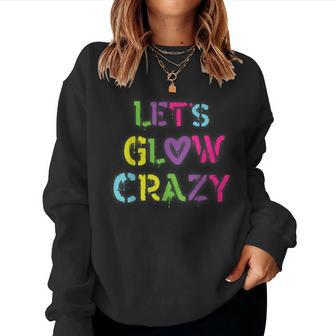 Vintage Glow Crazy 80'S Girl Outfit For Costume Women Sweatshirt - Monsterry DE