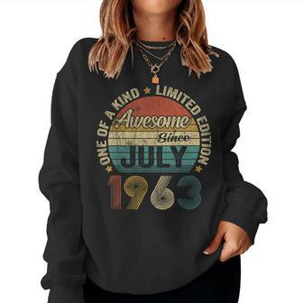 Vintage July 1963 Limited Edition 60 Years Old 60Th Birthday 60Th Birthday Women Sweatshirt | Mazezy CA