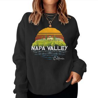 Vintage Napa Valley Winery California Souvenir Women Sweatshirt | Mazezy
