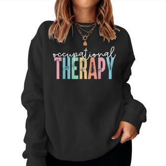 Vintage Occupational Therapy Ot Therapist Ot Nurse Month Women Sweatshirt - Seseable