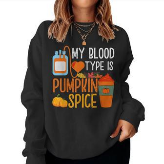 Vintage Pumpkin Spice Coffee Lover Fall For Coffee Lovers Women Sweatshirt | Mazezy
