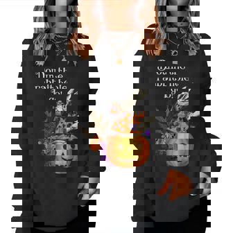 Vintage Style Haunted Halloween Alice White Rabbit For Rabbit Lovers Women Sweatshirt | Mazezy