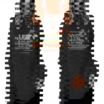 Womens Funny Vet Bod Like A Dad Bod But With More Back Pain Retro Women Crewneck Graphic Sweatshirt - Thegiftio UK